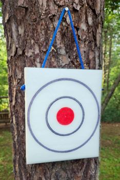 KNIFE THROWING TARGET - Double Sided - POLYETHYLENE - 12" x 10" x 2" Only $39.99 - #951